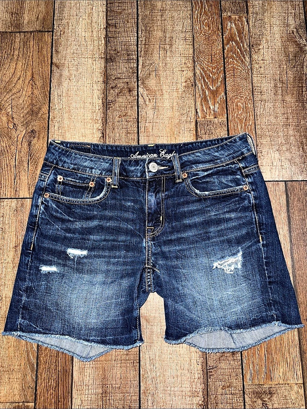 American Eagle Denim Jean Shorts Size 2 Blue